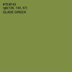 #7E8F43 - Glade Green Color Image